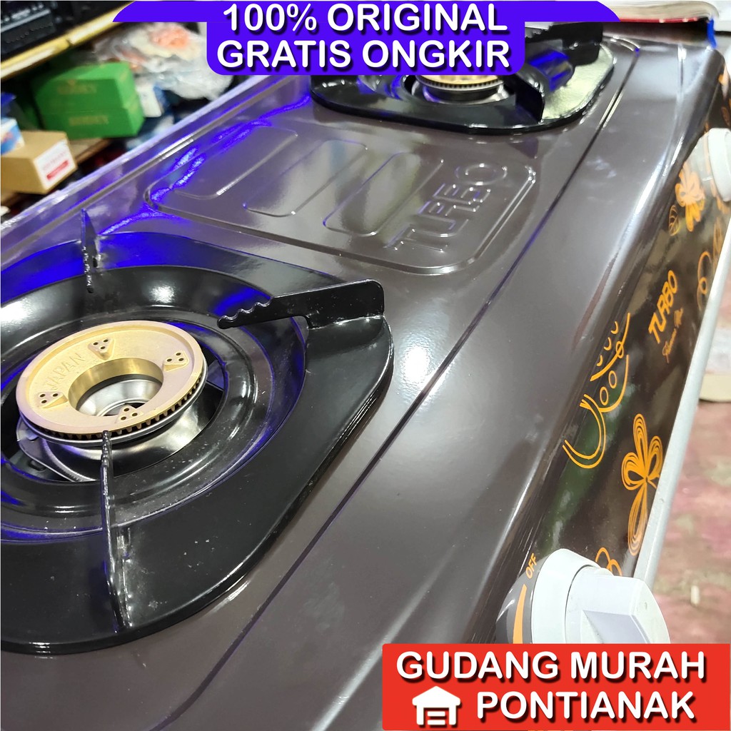 Kompor gas Turbo 2tungku Cokelat Distributor Philips