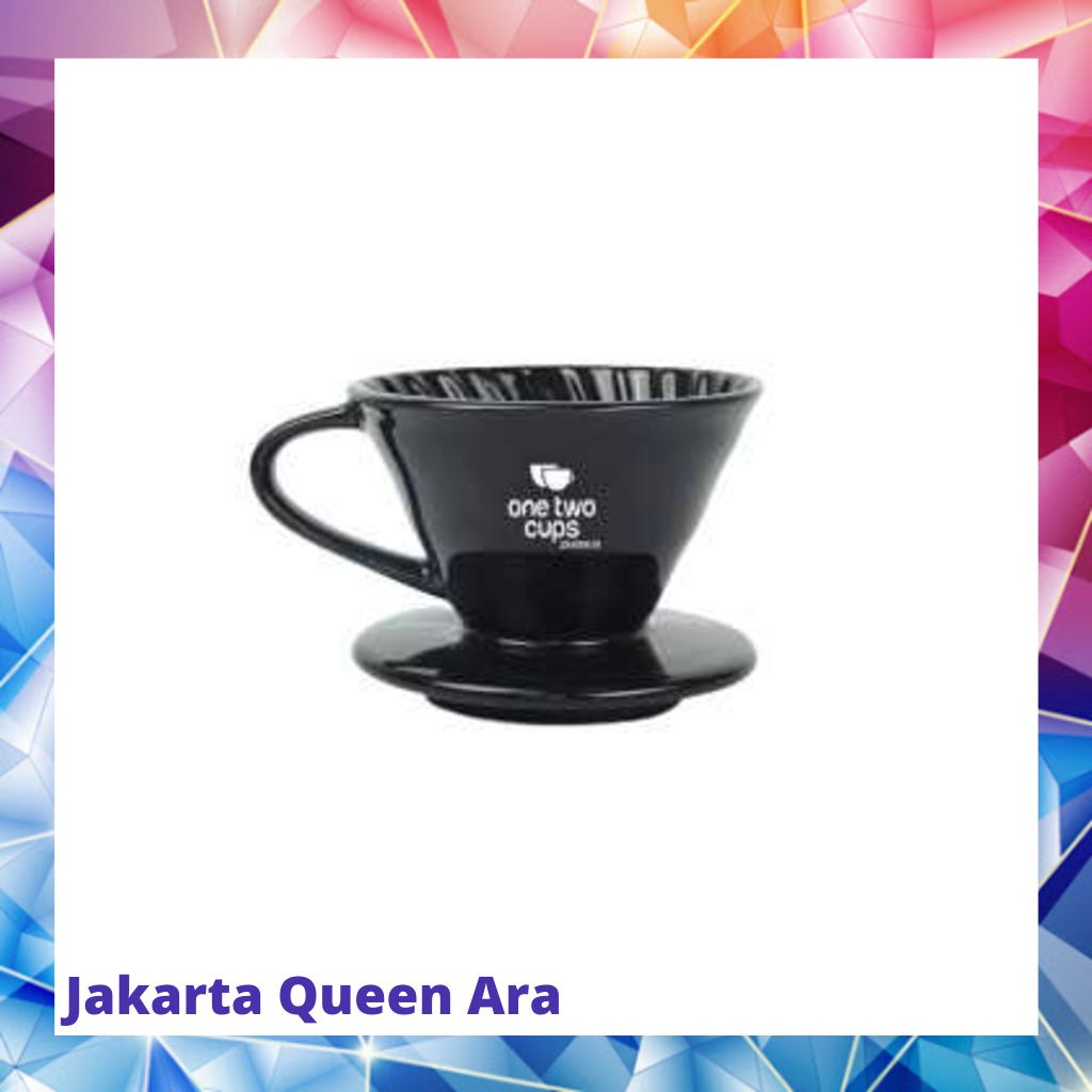 One Two Cups Filter Penyaring Kopi V60 Glass Filter Dripper ZM0063