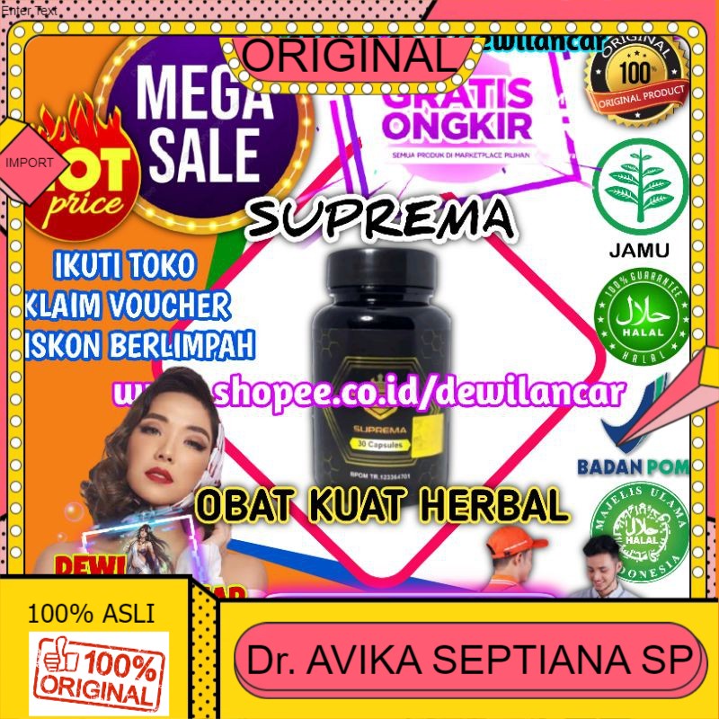 100% ASLI TERLARIS TERBAIK PRODUK KESEHATAN PRIA COD SUPREMA - SUPREMASI ASLI ORIGINAL 100% TESTO UL