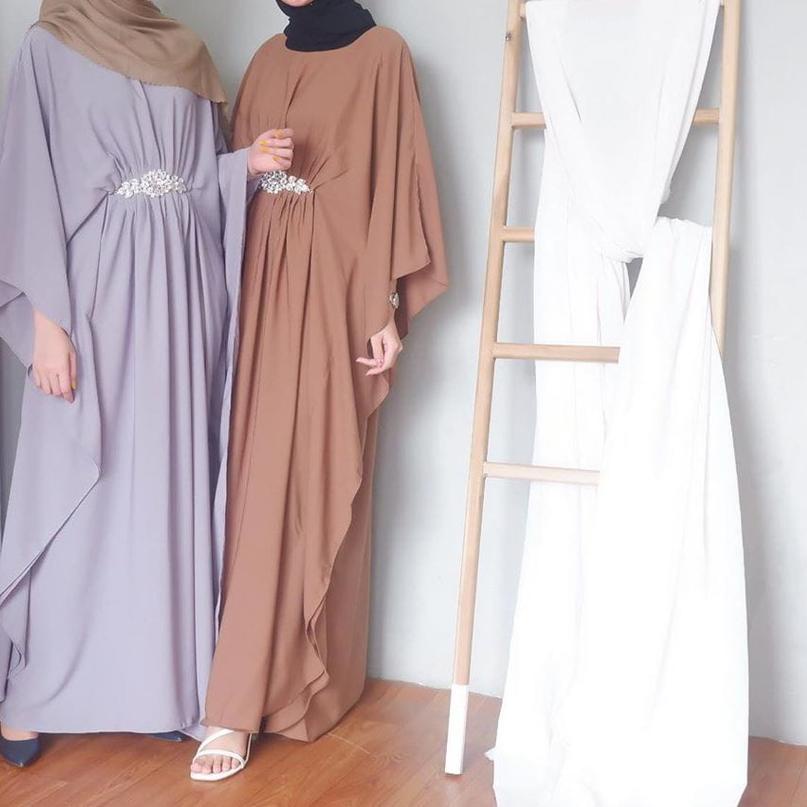 ✱ Tiara Kaftan murah Moscrepe KaftanRemaslim konveksi.tanah.abang KaftanIkat Gamis Kaftan ☊