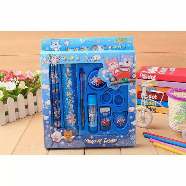 

Paket Alat Tulis 8in1 / Stationery Set / Study Set Anak Karakter / Set Alat Tulis Anak