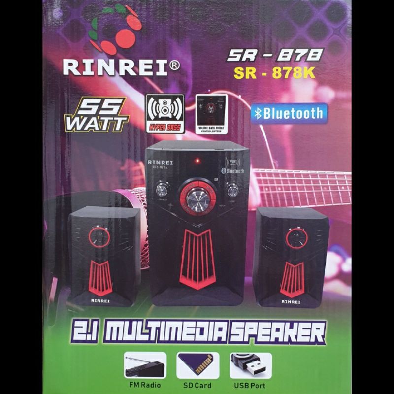 Speaker Bluetooth Rinrei SR878K Radio