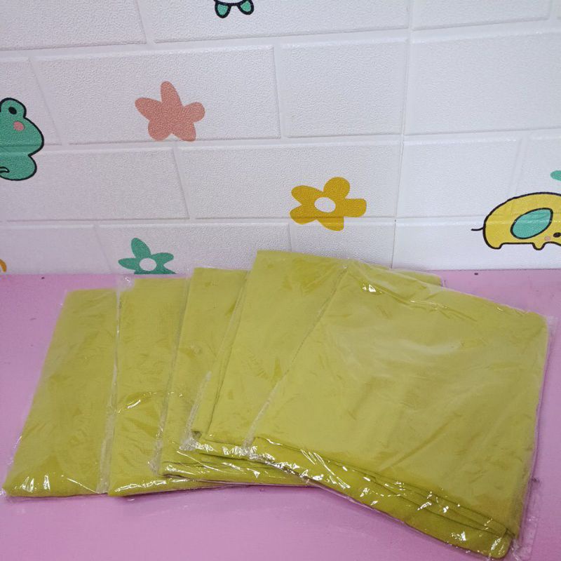 jilbab square segi empat warna lemon