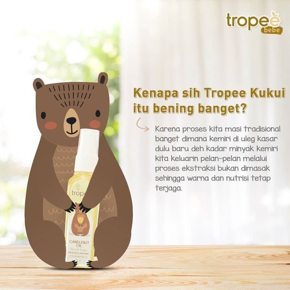 Tropee Bebe Candlenut Oil Minyak Kukui - 100mL | Minyak Rambut Kemiri