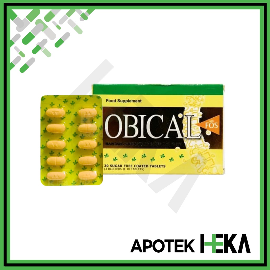 Obical FOS Box isi 3x10 Tablet - Menjaga Kekuatan Tulang dan Gigi (SEMARANG)