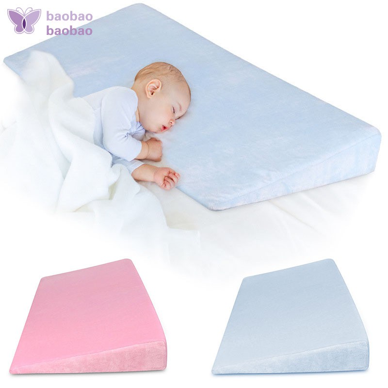 Baby Sleep Positioner Pillow Anti Reflux High Incline Newborn Baby