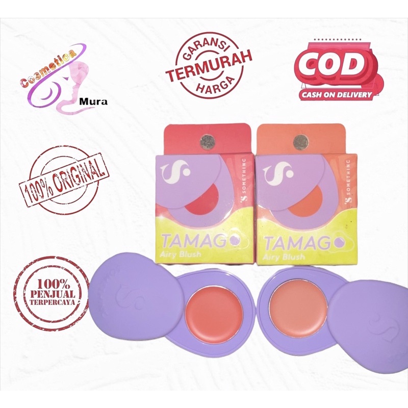 somethinc blush on || somethinc tamago airy blush on ( padat )