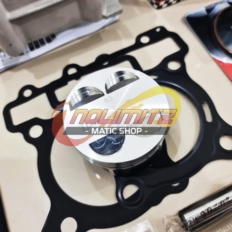 Blok Mesin Bore Up Cylinder TDR Kit Ceramic 63mm NMAX Aerox 155 Lexi