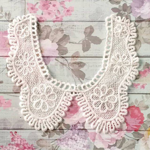 Bordir Kerah 06 Patch Kerah Lace Kerah Bordir Tempel Shopee Indonesia