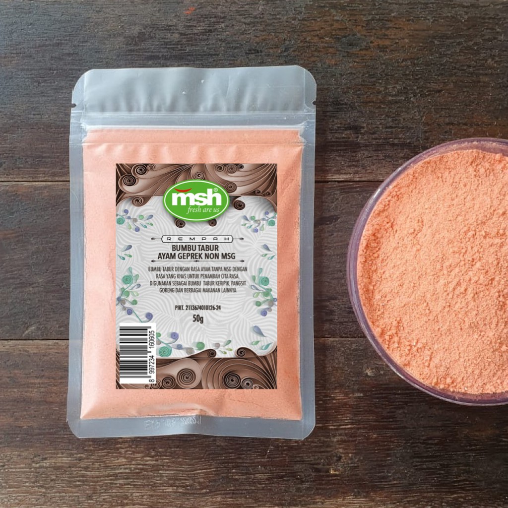 

MSH Bumbu Tabur Ayam Geprek Non MSG 50 g