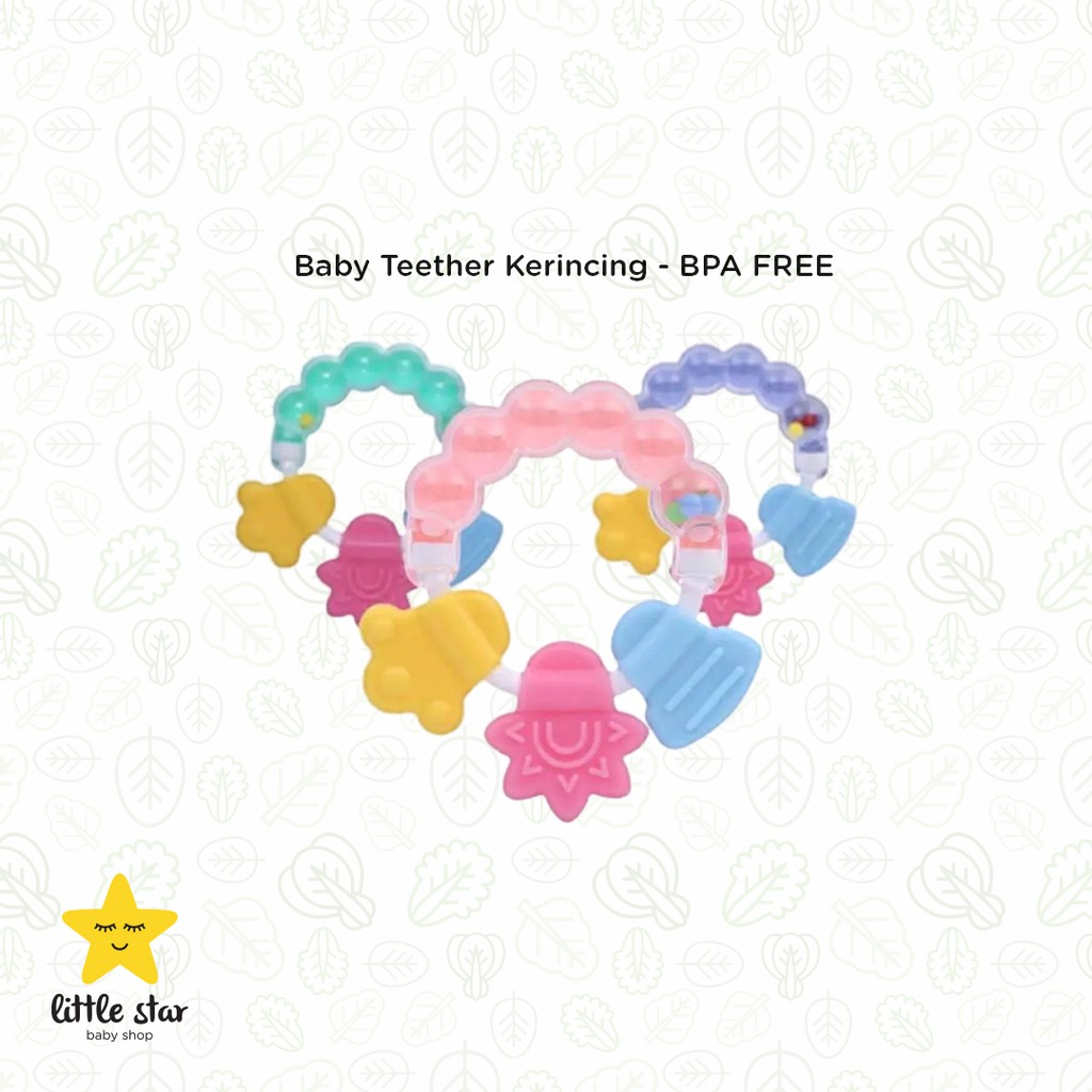 Teether Bayi Gelang | Gigitan Kerincing | Baby Rattle