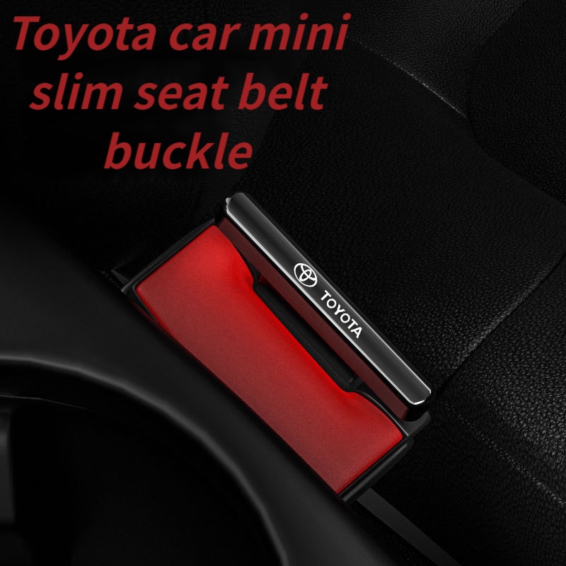 Gesper Sabuk Pengaman Mobil mini ultra Tipis Bahan zinc alloy Untuk Toyota Altis Camry PRIUS RAV4 Vios Yaris Prado C-HR