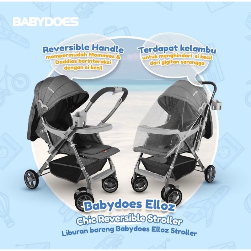 Makassar - Stroller BabyDoes CH SN 324 Elloz / Kereta Dorong Bayi Baby Does Reversible