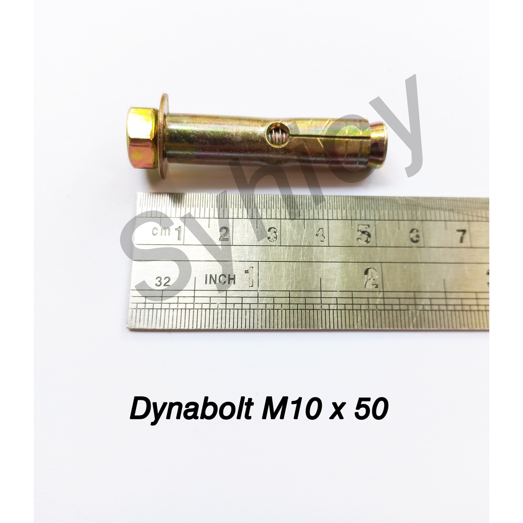 Dynabolt Dinabolt Kuning Baut Tanam - M10 x 50 per biji