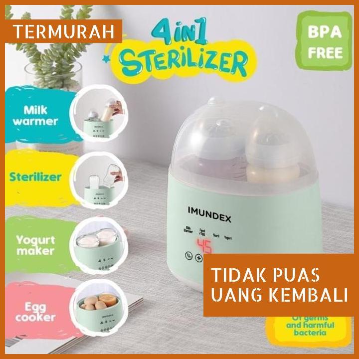 IMUNDEX 4IN1 STERILIZER - PEMANAS ASI, REBUS TELUR, LAYAR SENTUH TERBATAS