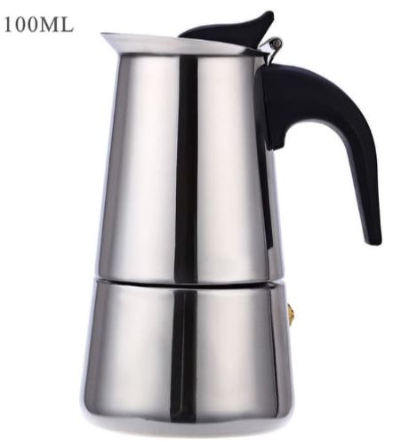 BWDO Espresso Coffe Maker Teko Kopi Moka Pot 2 Cup Alat Buat Seduh Kopi Manual Stainless   Stovetop