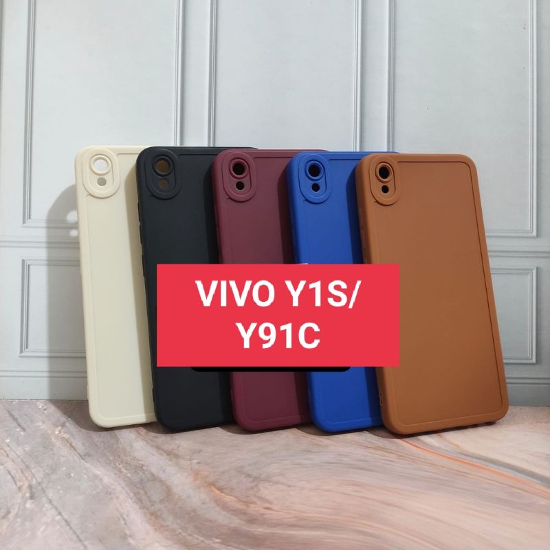 Soft case/slikon/kondom macaron pro camera/kamera type Hp Vivo Y91C/y1s