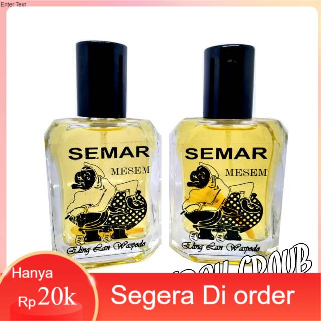 Jual Bisa Cod Parfum Semar Mesem Pemikat Pasangan 60 Ml Aroma Soft Indonesia Shopee Indonesia