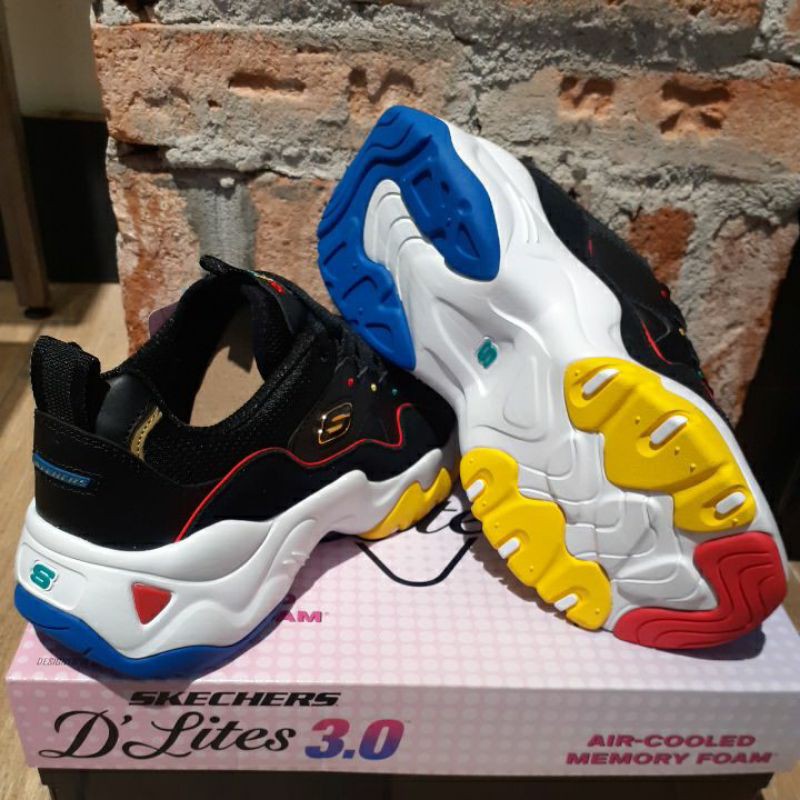 SEPATU WANITA SKECHERS D'LITES 3.0 149121BKMT
