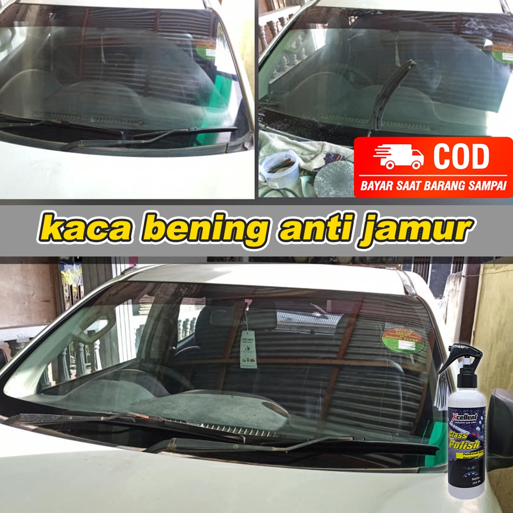 COD Pembersih Kaca Mobil berjamur buram efek daun talas Glass Polish