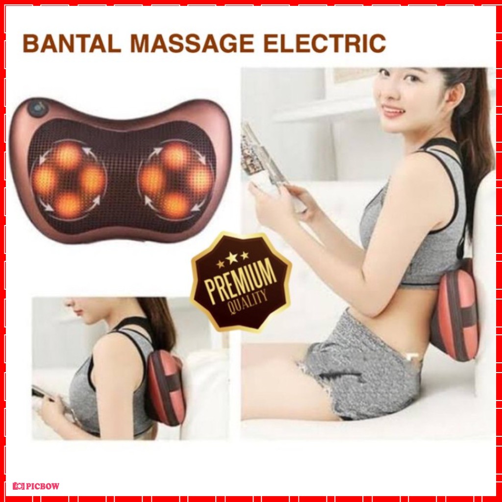 COD MURAH TERBARU Bantal Pijat Otomatis Elektrik Pillow Bantal pijat massage pillow mobil Bantal Pijat Leher Punggung Portable