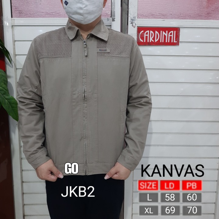 gos JKB CARDINAL JAKET KANVAS Cowok Casual Jaket Pria Outdoor Keren