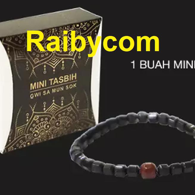 AQ6C TASBIH MINI AZHIKRA BLACKJADE GWISAMUNSOK 33 BUTIR ORIGINAL LEJEL ASLI XQ5H