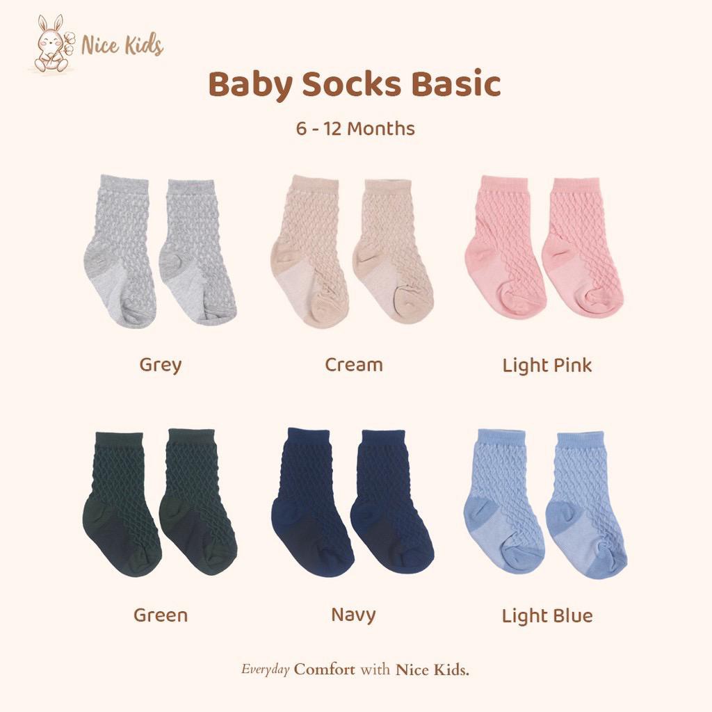 Nicekids - Baby Socks (6-12 bulan) / Kaos Kaki Bayi