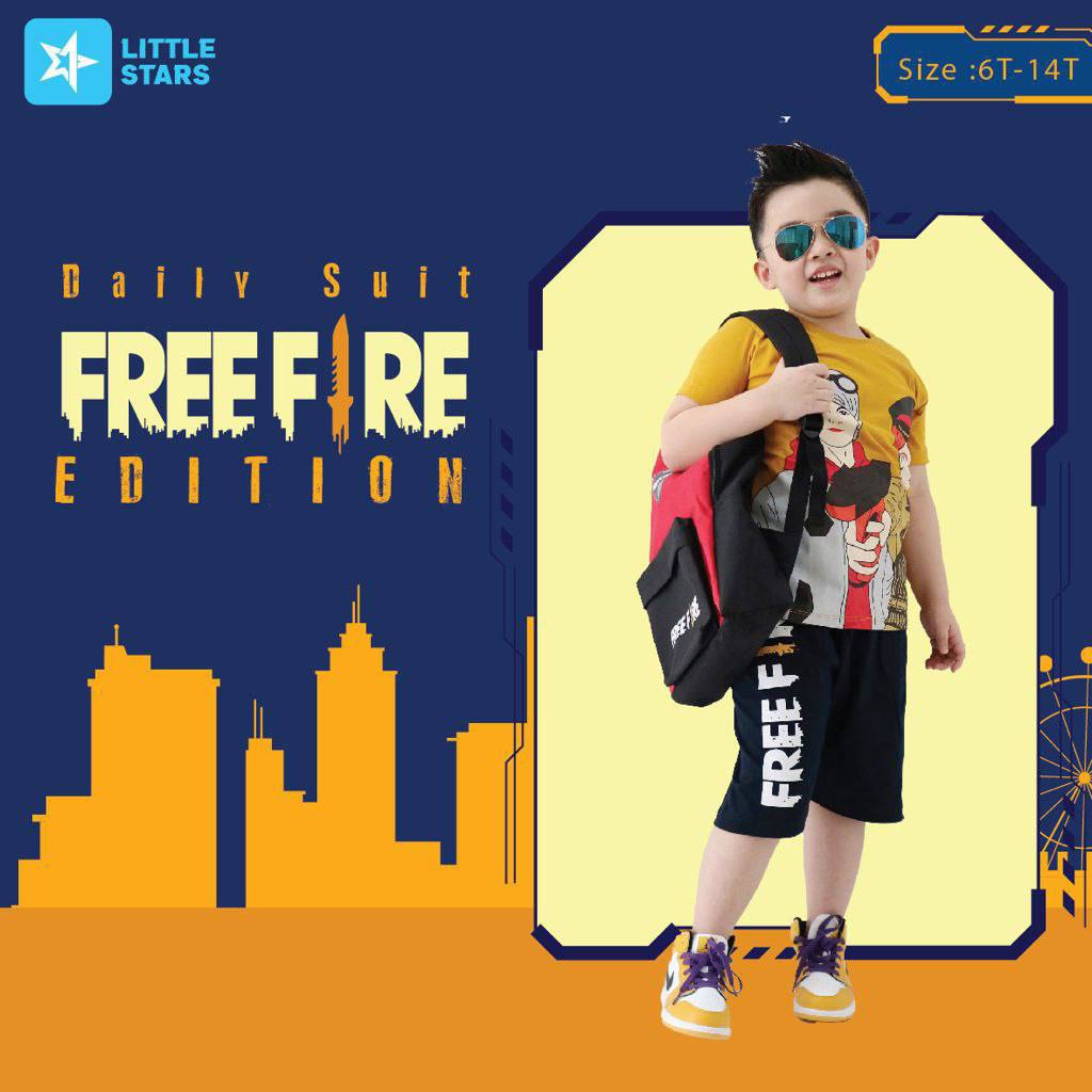 Setelan Anak Daily Suit Free Fire By Little Star