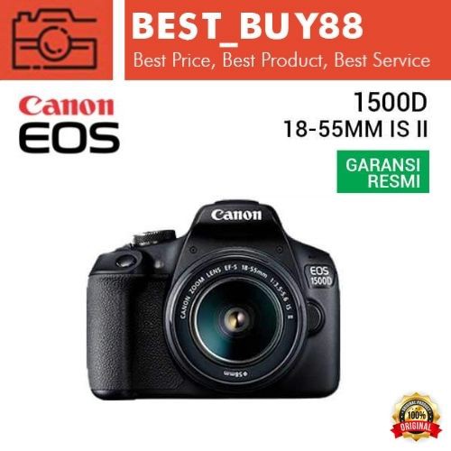 Canon DSLR EOS 1500 D 1500D KIT 18-55MM IS II Garansi Resmi