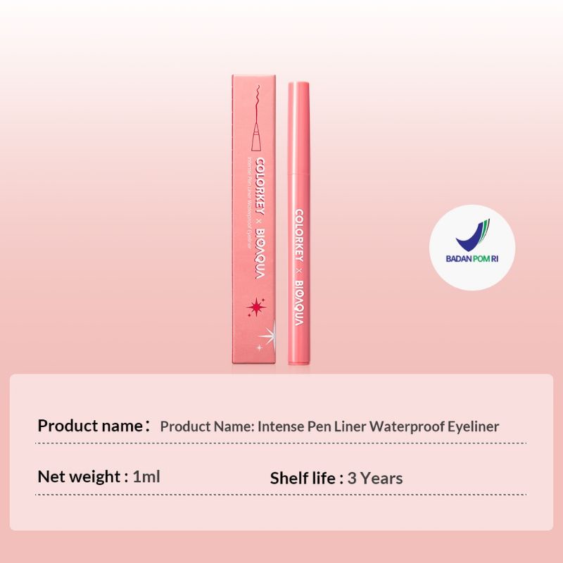 Colorkey X Bioaqua Intense Pen Liner Waterproof Eyeliner