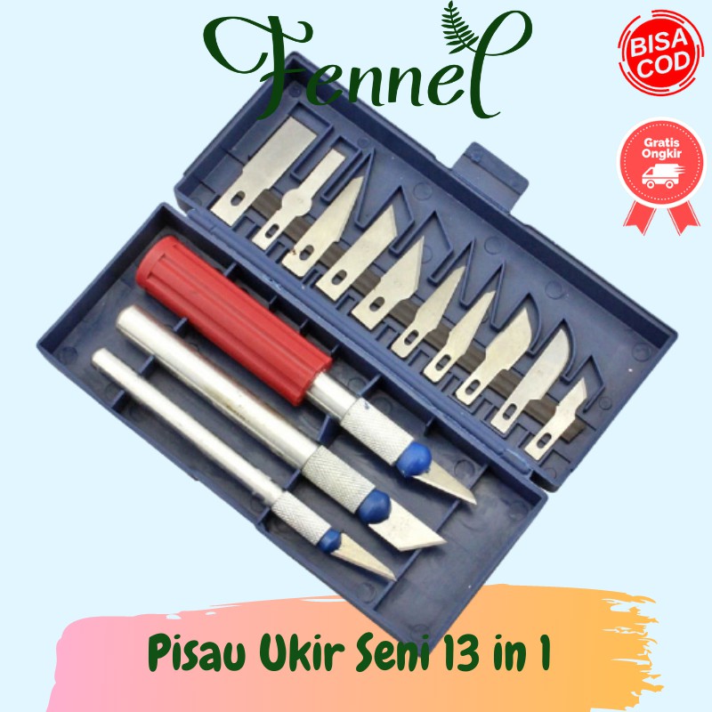 Pisau Ukir Seni Set 13 in 1  A-003