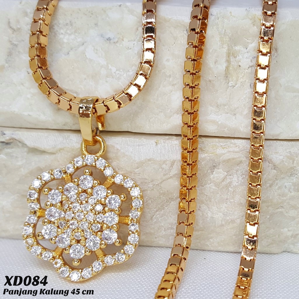 PGX Kalung Wanita Xuping Perhiasan Lapis Emas Aksesoris Fashion Premium - XD084