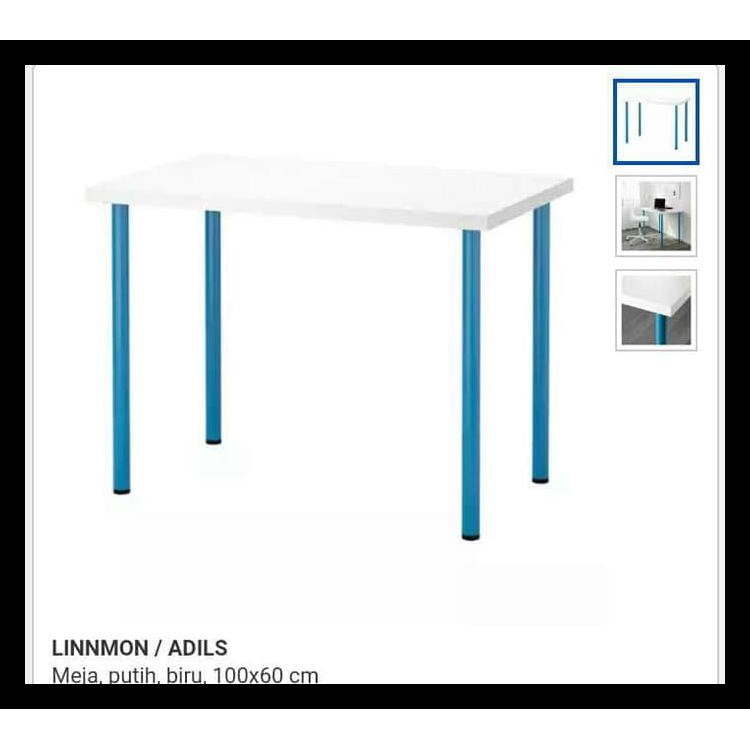 Terlaris Ikea Linnmon, Meja Ikea Murah, Meja Kerja Murah, Meja Makan Ikea, Meja - Hitam Terjamin