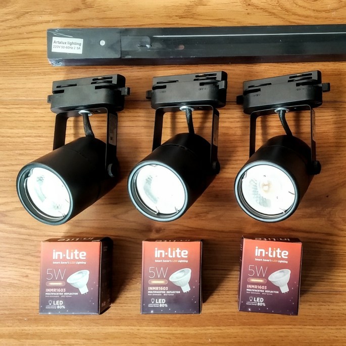 TRACK LIGHT LAMPU REL CAFE MURAH ARTALUX SOROT LED HOLZ 5W BERIKUT REL