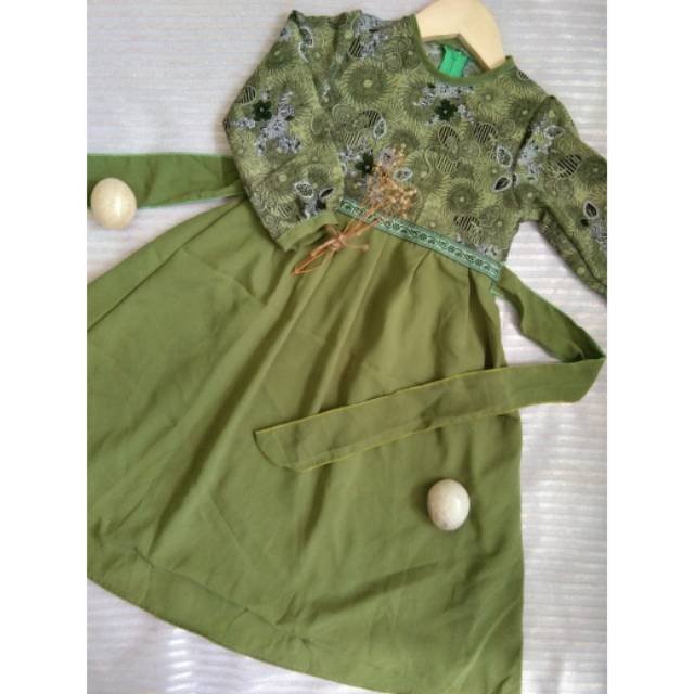 gamis anak kombinasi