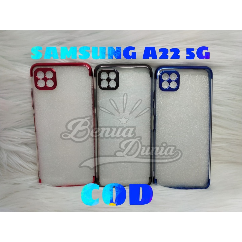 CASE SAMSUNG A22 5G -SAMSUNG A32 4G//SOFCASE SHINING CHROME PREMIUM - BD