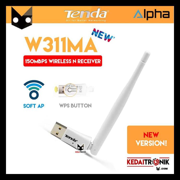 Wireless Adapter Tenda W311Ma Antenna Wifi Dongle/ Receiver/ Penerima