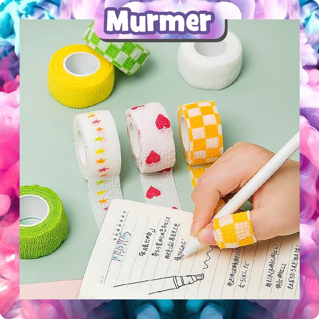 MurmerOfficial Finger Tape Wrist Tape Protective Pita Perekat Ukuran 2m Untuk Perlengkapan Sekolah S019