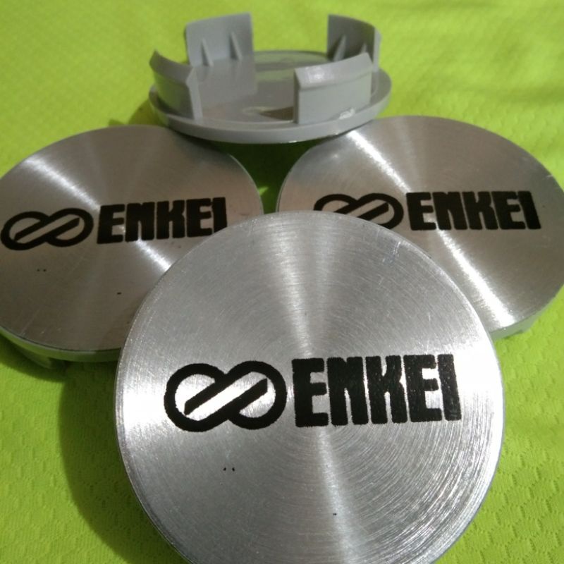 Jual Dop Center Velg Logo Enkei Variasi Datar Silver Diameter Cm