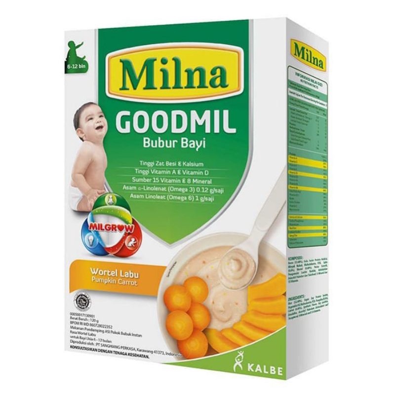 Milna Goodmil bubur Bayi MPASI 6+ 8+ bulan