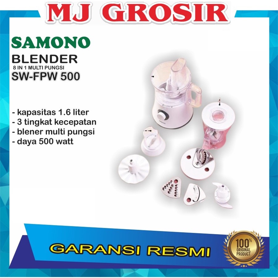 BLENDER SAMONO SW FPW 500 SWFPW500 BLASTER BLENDER MULTIFUNGSI