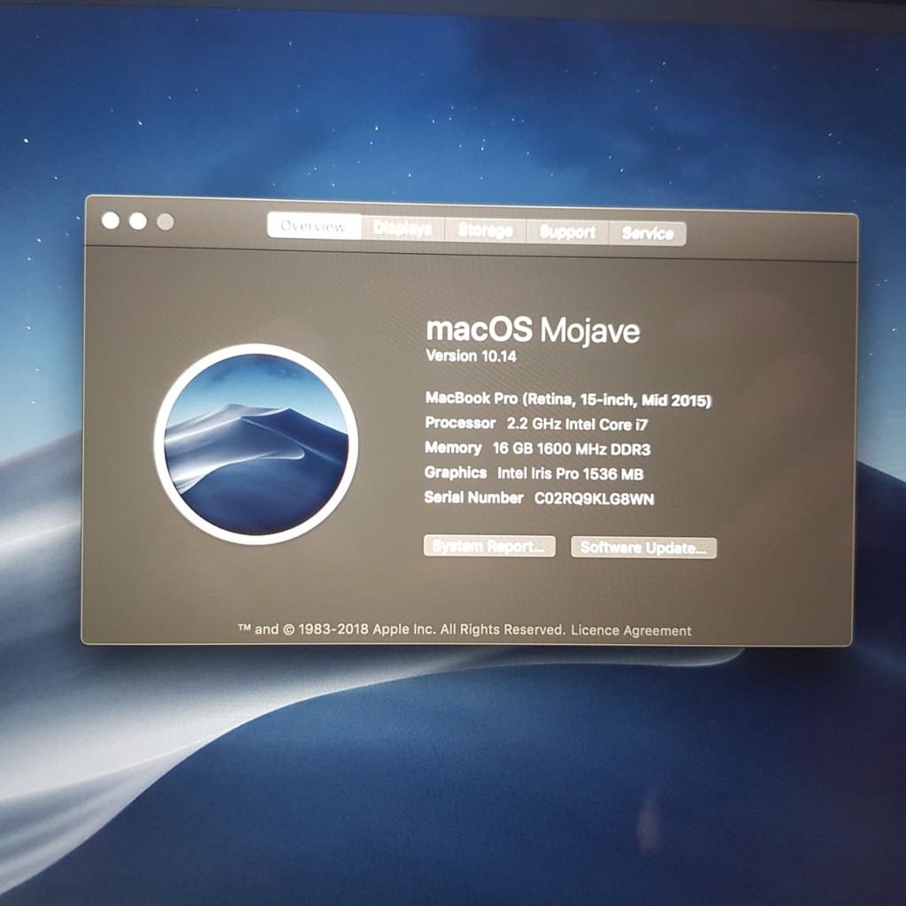 Macbook Pro Retina I7 16gb Ssd256b 15 Inch 2015 Mjlq2 Intel Iris Pro 1536 Shopee Indonesia