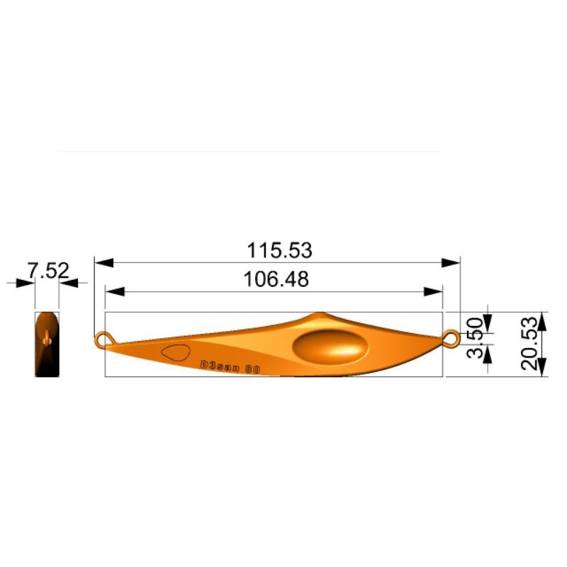 CETAKAN CNC Metal Jig / CNC Molding  / CNC Lure (Preoder)