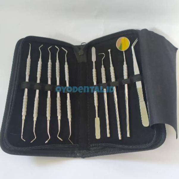 W77L Dental irument irumen kit / diagnostic set / irument dasar / student kit schezher .