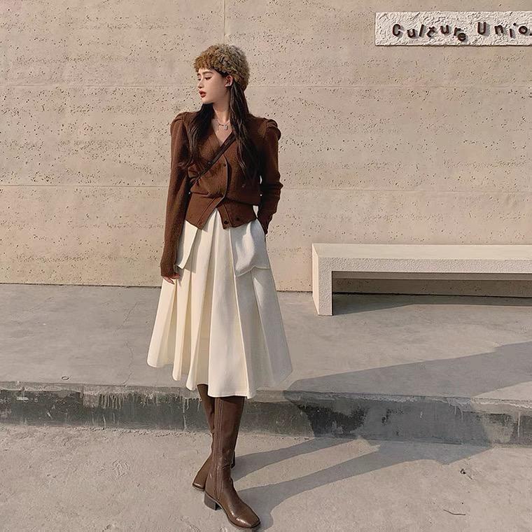 OUPO SKIRT / BEI THE LABEL ROK PREMIUM ROK IMPORT KOREA ROK PANJANG MIDI SKIRT ROK 7/8 ROK TEBAL ROK