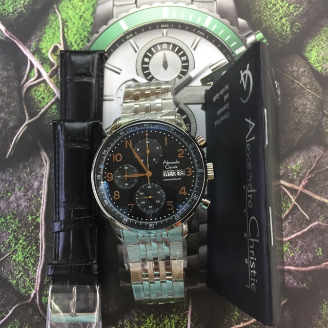 Alexander cristie tali rantai variasi warna ( paket 2 tali ) pria 6492 MC original