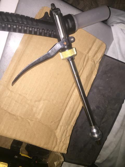 Water Jet Gun Sprayer Besi Metal Dengan Tempat Sabun Untuk Pompa Dc