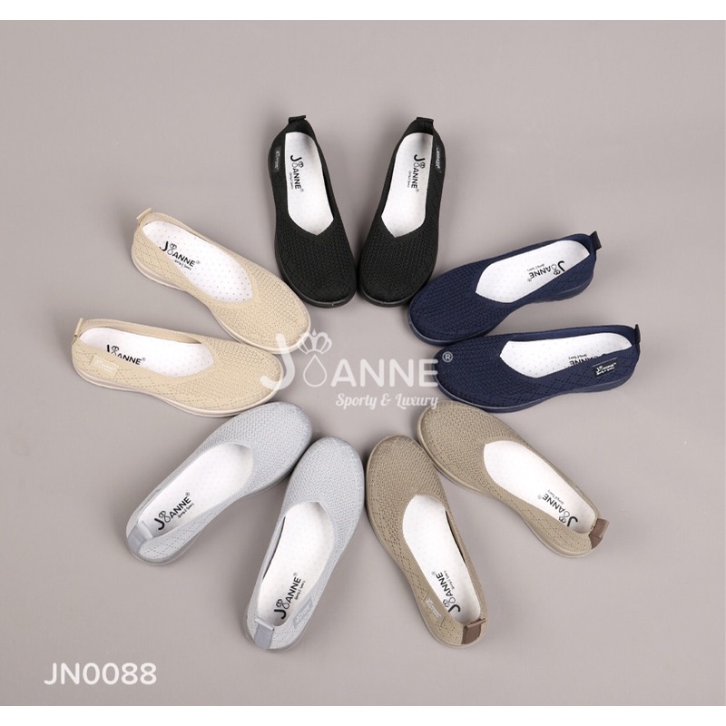 RESTOCK! [ORIGINAL] JOANNE FlyKnit Flat Shoes Sepatu Wanita #JN0088