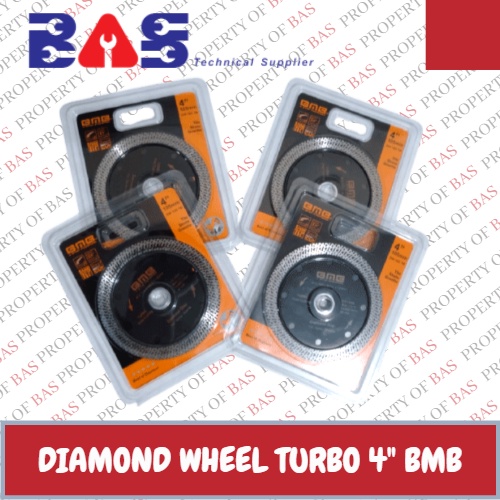Diamond Wheel Turbo 4" BMB / Mata Pisau Potong Keramik Granit